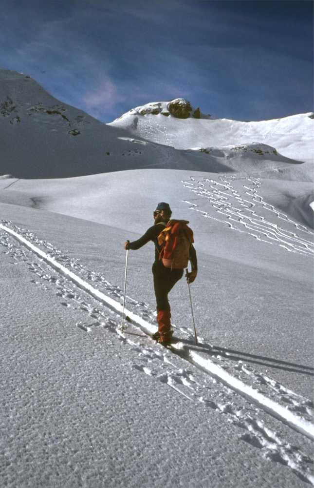 Aufstieg zum Schusterkogel, Skitour mit Herbert Geyer